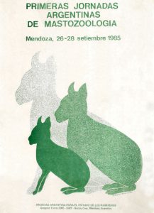 Afiche de las I Jornadas Argentinas de Mastozoología (1985)