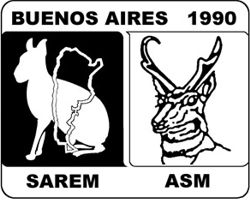 Logo das VI Jornadas Argentinas de Mastozoología SAREM e The American Society of Mammalogists (Jornadas Conjuntas)