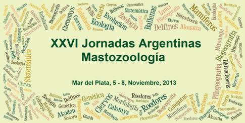 Marca de las XXVI Jornadas Argentinas de Mastozoología