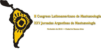 Logo das XXV Jornadas Argentinas de Mastozoología e do II Congreso Latinoamericano de Mastozoología